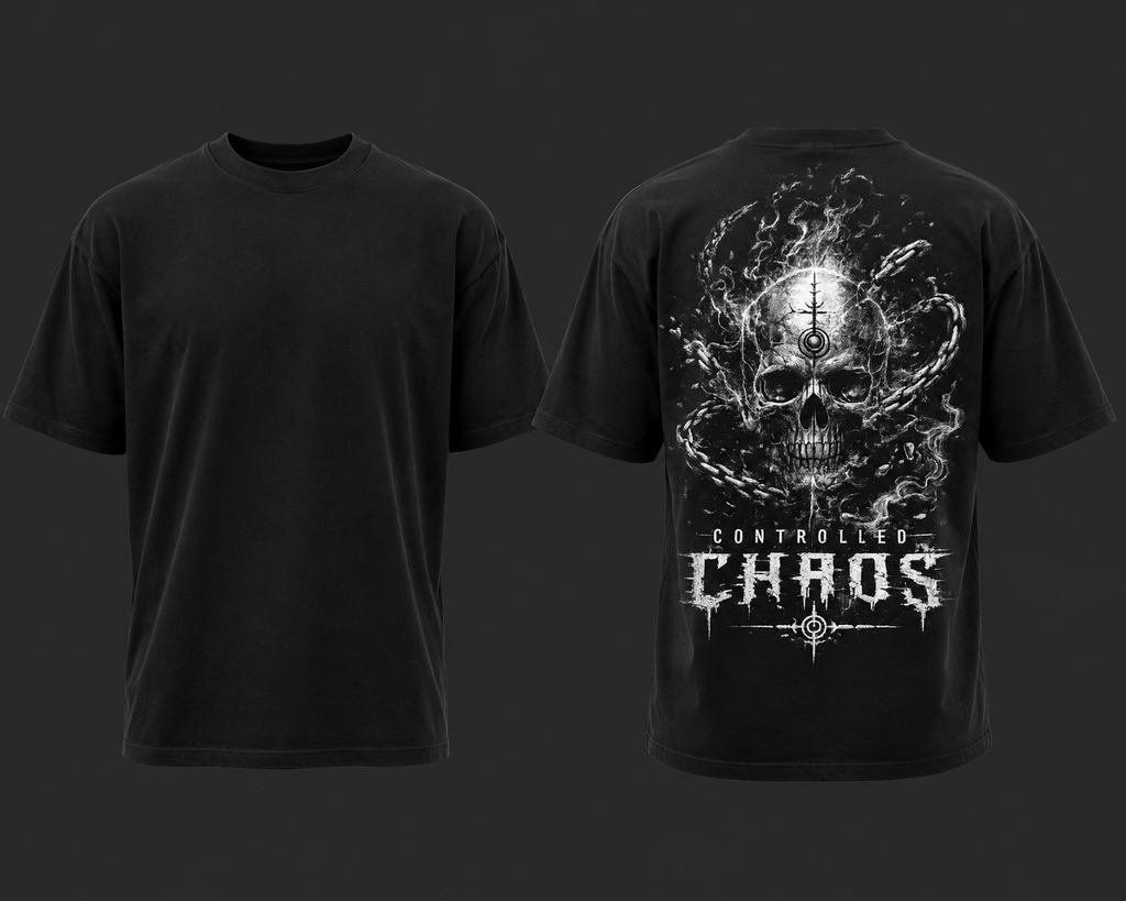 CONTROLLED CHAOS – Anime Inspired Unisex Oversized Classic T-Shirt