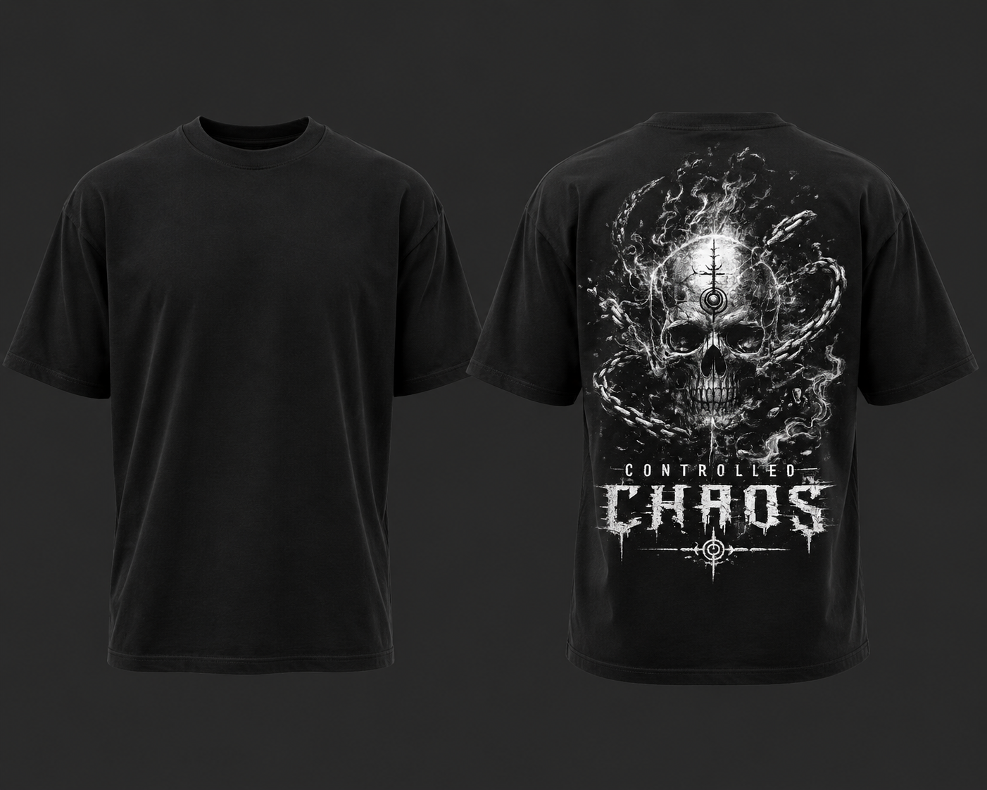 CONTROLLED CHAOS – Anime Inspired Unisex Oversized Classic T-Shirt