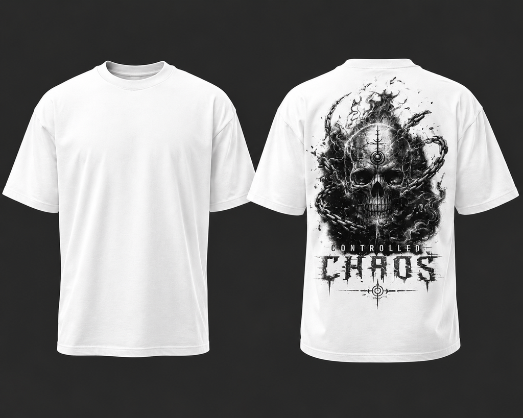 CONTROLLED CHAOS – Anime Inspired Unisex Oversized Classic T-Shirt