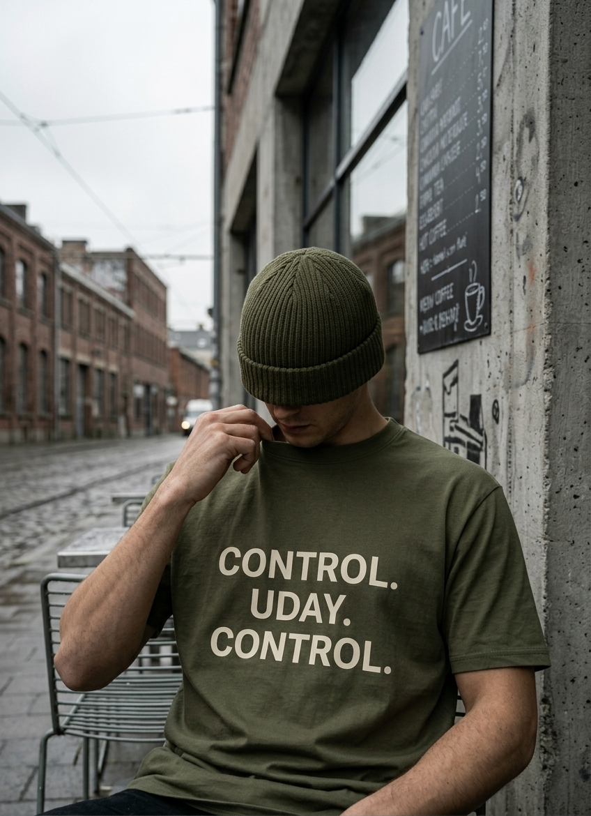 Control Uday Control Hindi Meme T-Shirt | 100% Cotton Unisex Graphic Tee