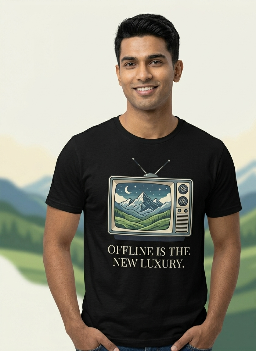 Offline Is The New Luxury // Digital Detox Tee